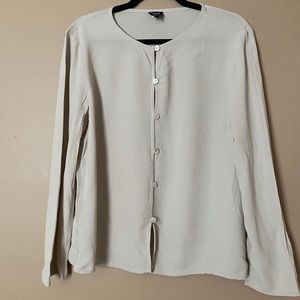 Tan Eileen Fisher Button Down